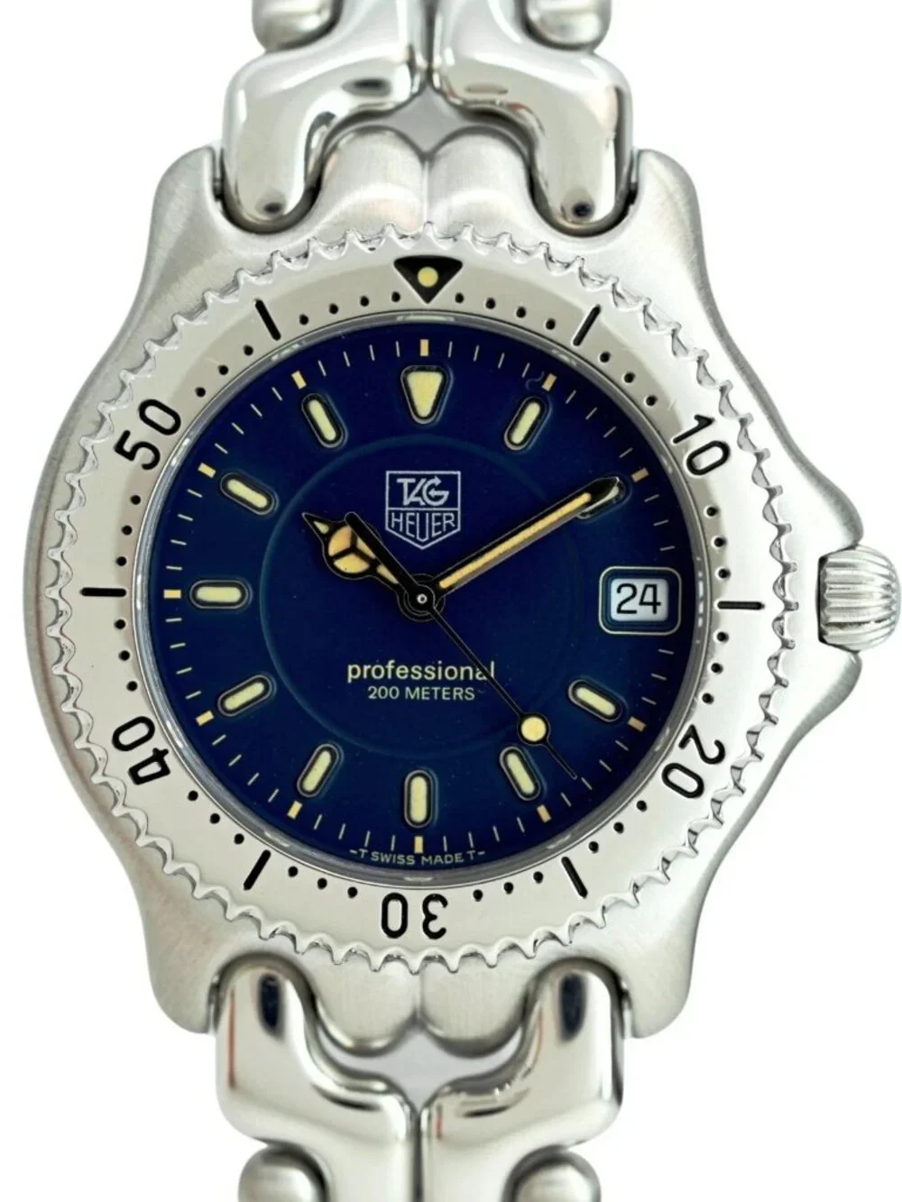 Tag Heuer 38mm Men's Professional SEL Navy Blue Dial 200M Watch! Ref: WG1117-K0!